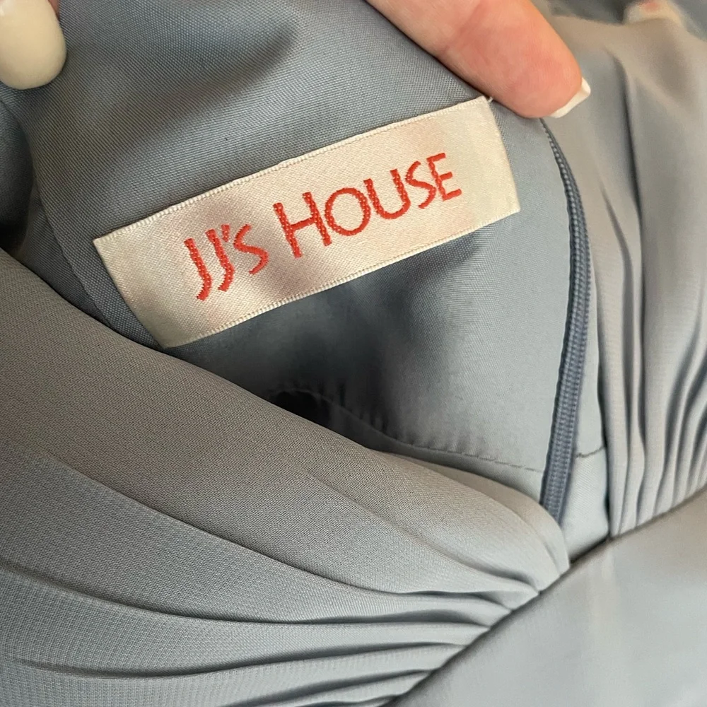 NWT- Dusty Blue Chiffon Bridesmaid Dress - JJ’s Warehouse - Picture 6 of 7